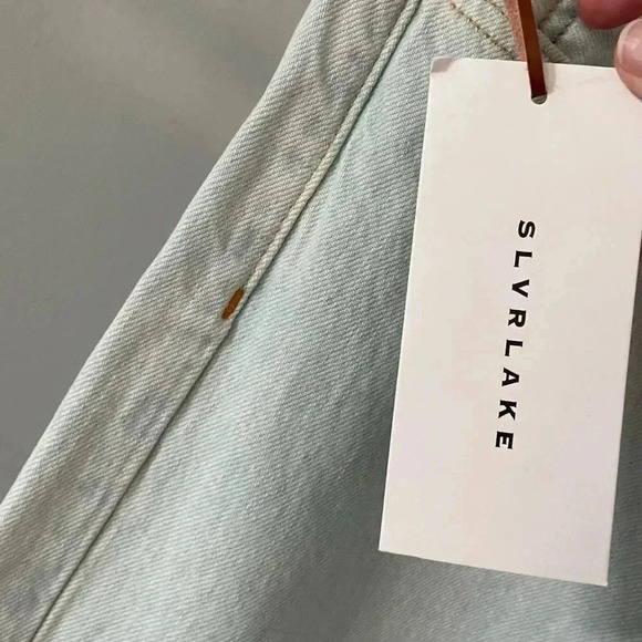 NWT SLVRLAKE Grace Twisted Seam Wide Leg Jeans size 30 - Picture 6 of 14